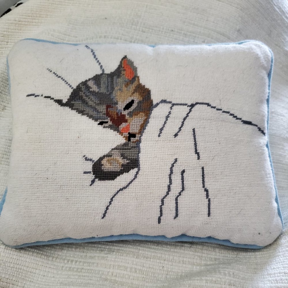 Vintage cat hand made pillows